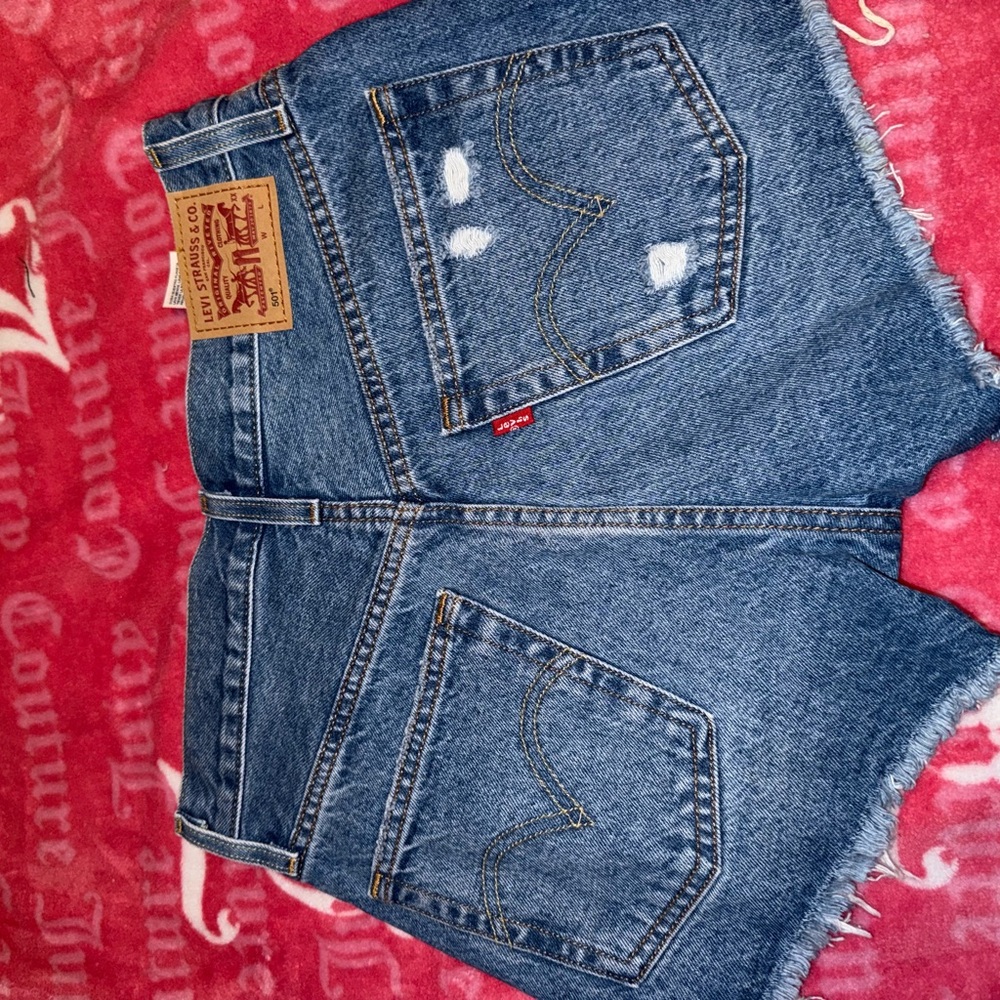 Levi's Classic Blue Denim Shorts